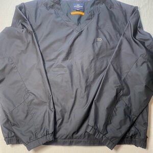 Dockers Golf Navy V-Neck Pullover Windbreaker Jacket